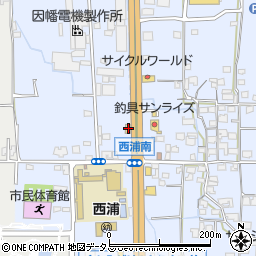 大阪府羽曳野市西浦1121-1周辺の地図