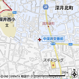 大阪府堺市中区深井北町765-7周辺の地図
