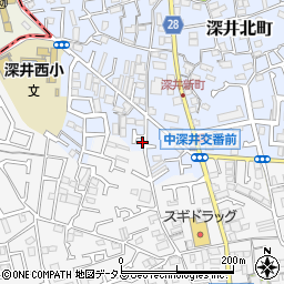 大阪府堺市中区深井北町955-3周辺の地図