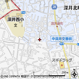 大阪府堺市中区深井中町959周辺の地図