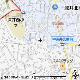 大阪府堺市中区深井中町959周辺の地図