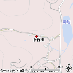 広島県福山市神辺町下竹田1670周辺の地図