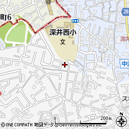 大阪府堺市中区深井中町1179-8周辺の地図