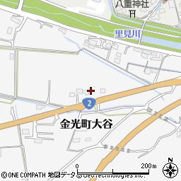 岡山県浅口市金光町大谷2403周辺の地図
