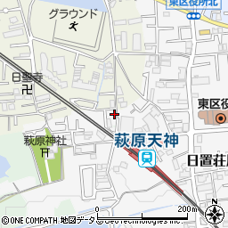 大阪府堺市東区日置荘原寺町51周辺の地図