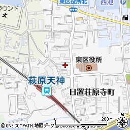 大阪府堺市東区日置荘原寺町44-7周辺の地図