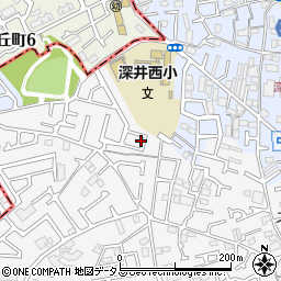 大阪府堺市中区深井中町1179周辺の地図