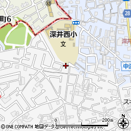 大阪府堺市中区深井中町1179-7周辺の地図
