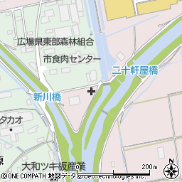 福山市役所　深品中継施設周辺の地図