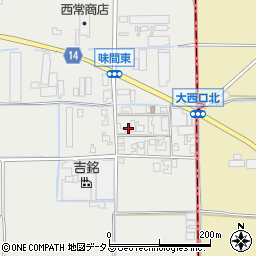 奈良県磯城郡田原本町味間345周辺の地図