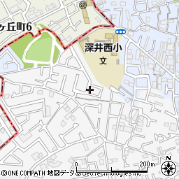 大阪府堺市中区深井中町979周辺の地図