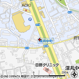 大阪府堺市中区深井北町629周辺の地図