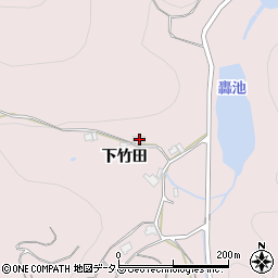 広島県福山市神辺町下竹田1667-1周辺の地図