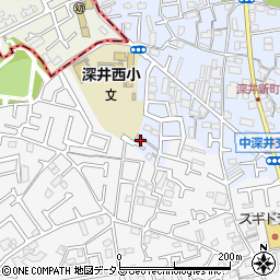 大阪府堺市中区深井北町970-13周辺の地図