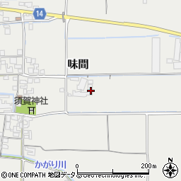 奈良県磯城郡田原本町味間383周辺の地図