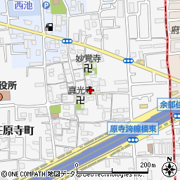 大阪府堺市東区日置荘原寺町504周辺の地図