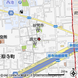 大阪府堺市東区日置荘原寺町504周辺の地図