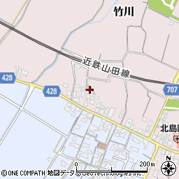 三重県多気郡明和町竹川466周辺の地図