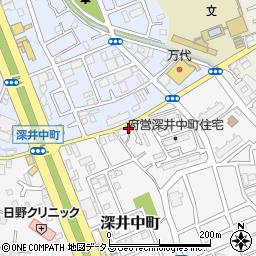 大阪府堺市中区深井中町530周辺の地図