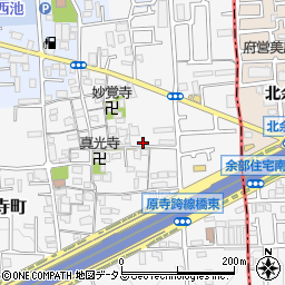 大阪府堺市東区日置荘原寺町509周辺の地図