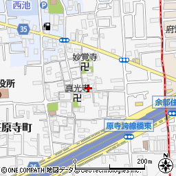 大阪府堺市東区日置荘原寺町504-6周辺の地図