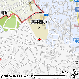 大阪府堺市中区深井中町1179-19周辺の地図