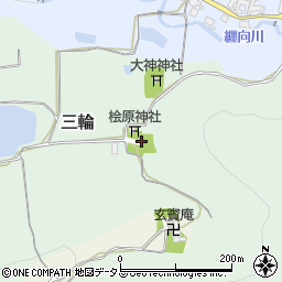 檜原神社周辺の地図