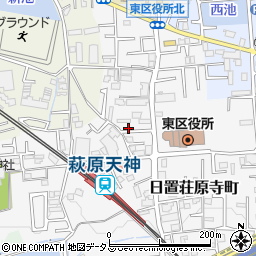 大阪府堺市東区日置荘原寺町44-13周辺の地図
