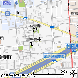 大阪府堺市東区日置荘原寺町505周辺の地図