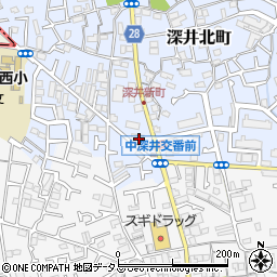 大阪府堺市中区深井北町768周辺の地図