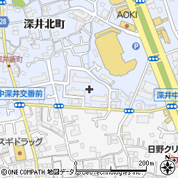 大阪府堺市中区深井北町722周辺の地図