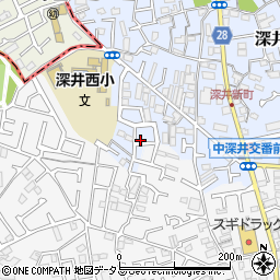 大阪府堺市中区深井北町962-8周辺の地図