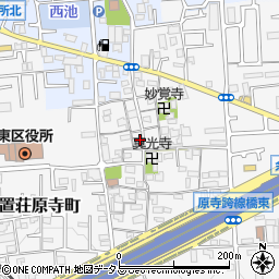 大阪府堺市東区日置荘原寺町502周辺の地図
