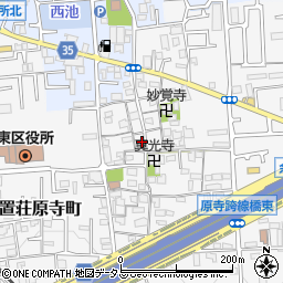 大阪府堺市東区日置荘原寺町502周辺の地図