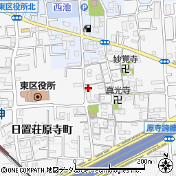 大阪府堺市東区日置荘原寺町568周辺の地図