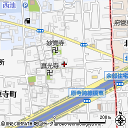 大阪府堺市東区日置荘原寺町507周辺の地図