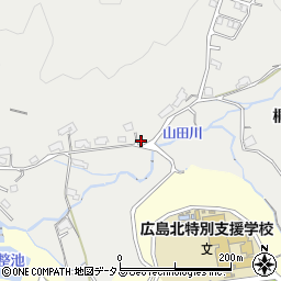 山田自治会集会所周辺の地図