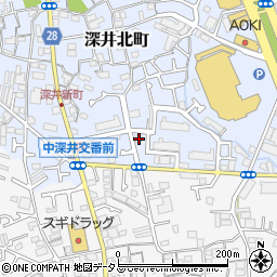 大阪府堺市中区深井北町737周辺の地図
