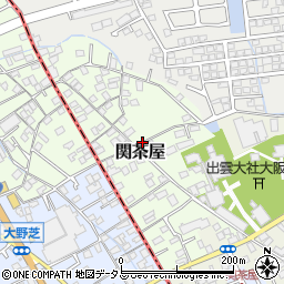 大阪府堺市東区関茶屋周辺の地図
