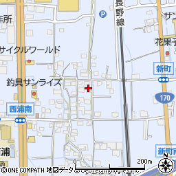 大阪府羽曳野市西浦1324-3周辺の地図