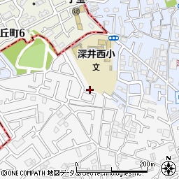 大阪府堺市中区深井中町1179-6周辺の地図