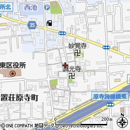 大阪府堺市東区日置荘原寺町502-10周辺の地図