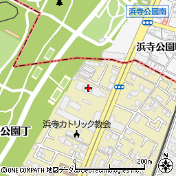 ブランスイート大阪周辺の地図