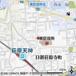 大阪府堺市東区日置荘原寺町200-5周辺の地図