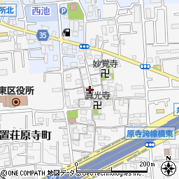 大阪府堺市東区日置荘原寺町502-11周辺の地図