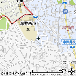 大阪府堺市中区深井北町968周辺の地図
