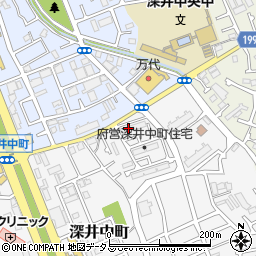 大阪府堺市中区深井中町340周辺の地図