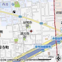 大阪府堺市東区日置荘原寺町508周辺の地図