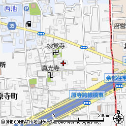 大阪府堺市東区日置荘原寺町508周辺の地図