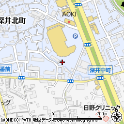 大阪府堺市中区深井北町694周辺の地図
